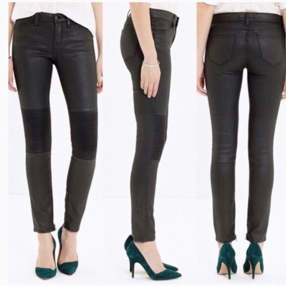 MADEWELL | Skinny Skinny Racetrack Moto Black Jeans Size 28 - Picture 2 of 15